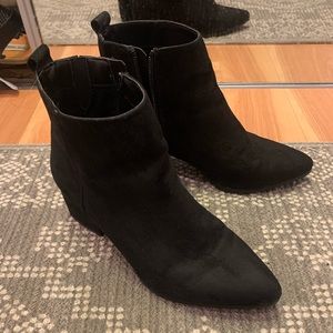 Target black short booties size 6.5